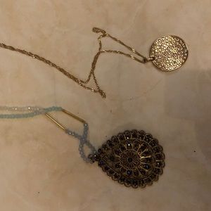 Two hand made necklace last day